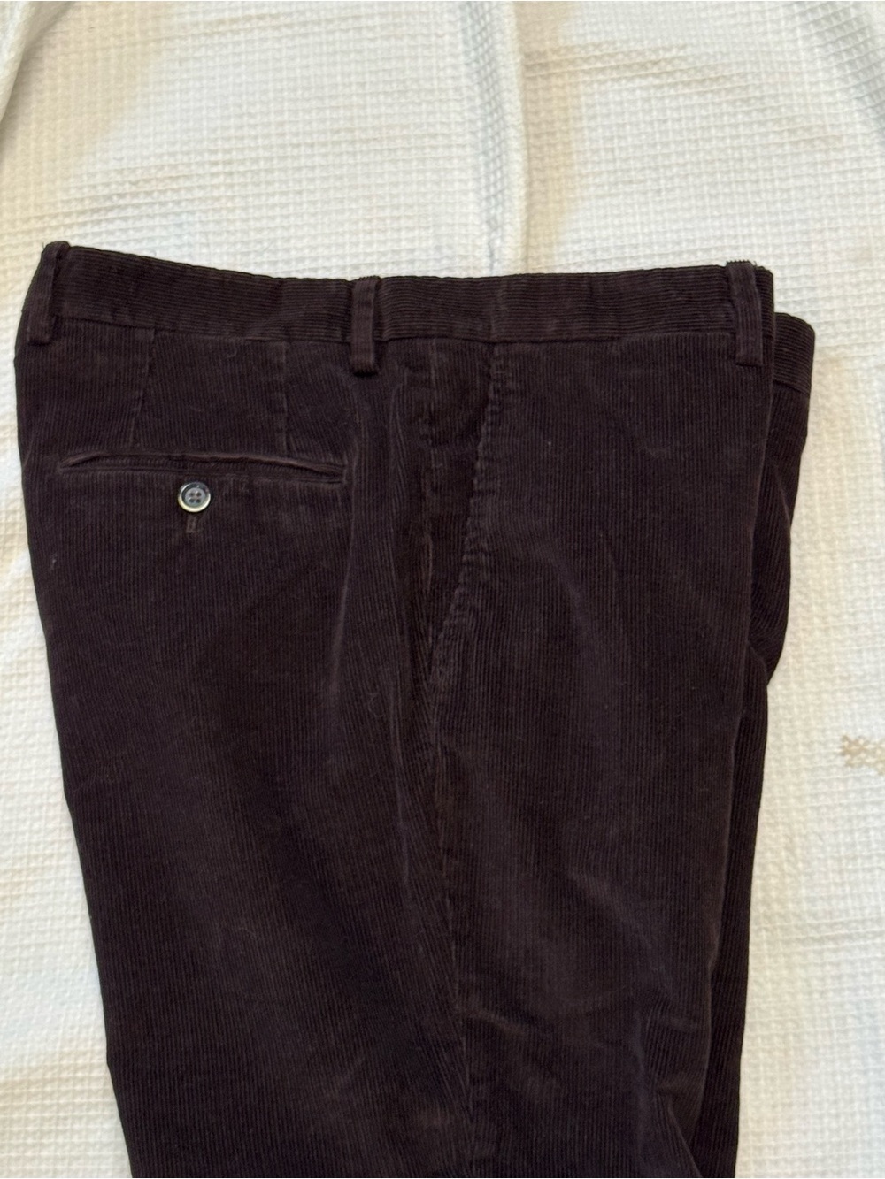 Lardini made in Italy Men's Dark Brown Corduroy Pants